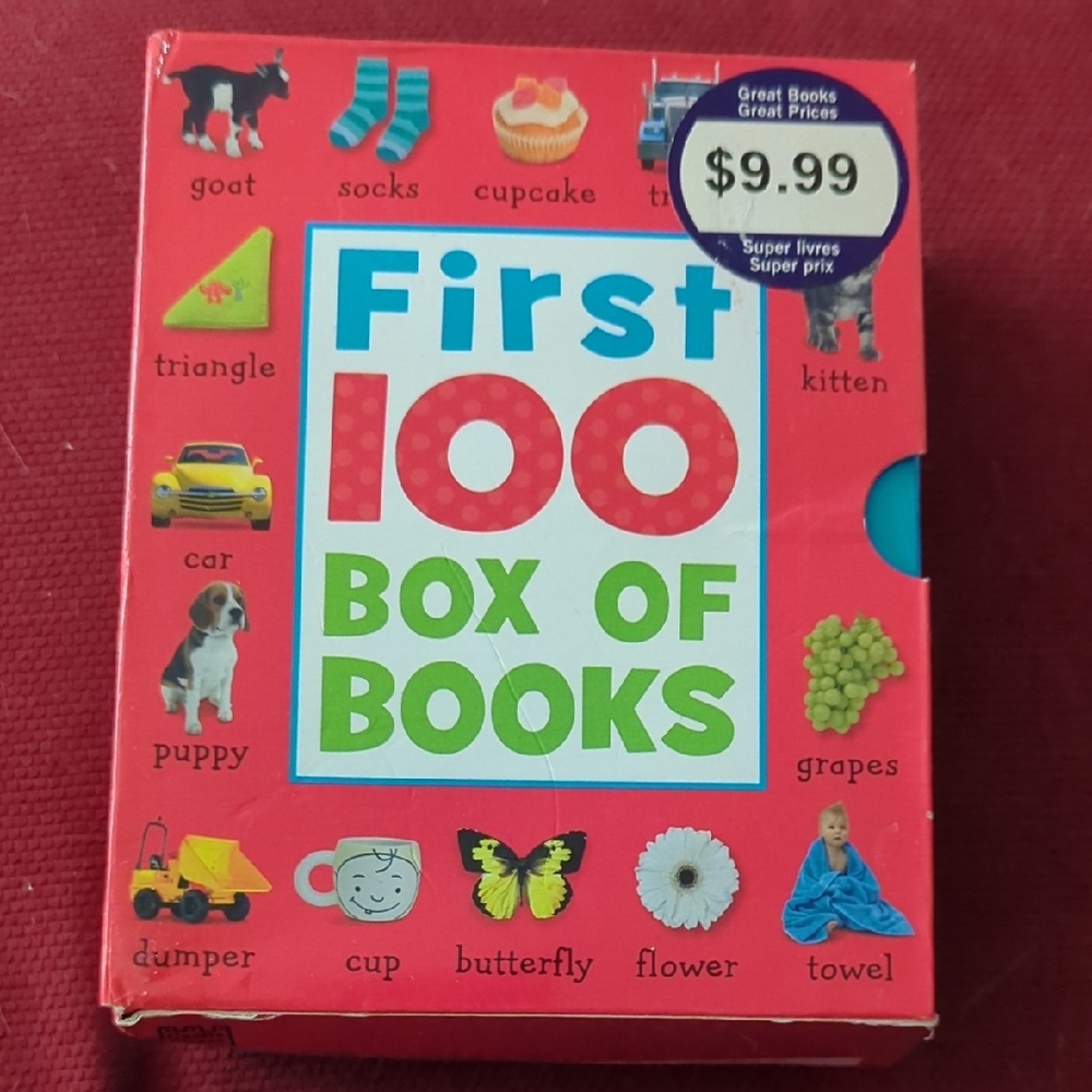 First 100 Box of Books - Red
